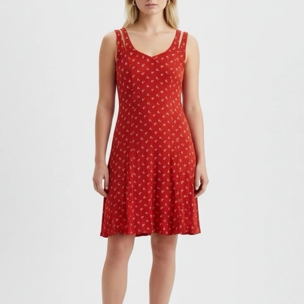 Anthropologie Moulinette Soeurs Red Bird Dress